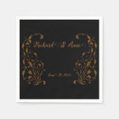 Vintage Wedding Romantic Steampunk Mairytale Serviette (Vorderseite)