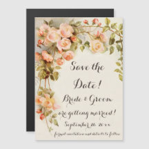 Vintage Wedding, Rosa Blume, Save the Date