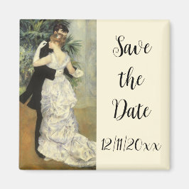 Vintage Wedding Save the Date, City Dance, Renoir Magnet