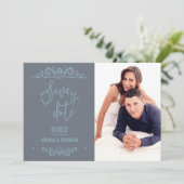 Vintage Wedding Save the Date personalisiertes Fot (Stehend Vorderseite)