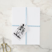 Vintage Wedding Skeleton Couple Geschenkanhänger (Mit Garn)