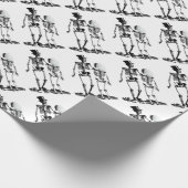 Vintage Wedding Skeleton Couple Geschenkpapier (Ecke)