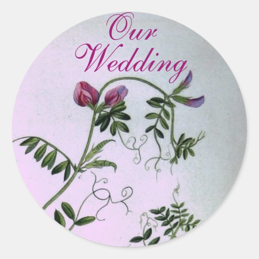 Vintage Wedding Sticker (Vorderseite)