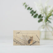 Vintage Wedding Table Cards, japanisches Euling Platzkarte (Stehend Vorderseite)