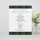 Vintage Wedding, Tartan Davidson Modernes Muster (Stehend Vorderseite)