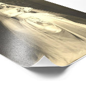 Vintage Wedding The Bride Foto Print (Ecke)