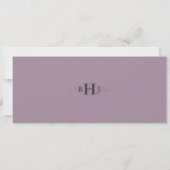 Vintage Wedding Ticket Einladung (Rückseite)