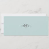 Vintage Wedding Ticket Einladung (Rückseite)