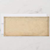 Vintage Wedding Ticket II Punchout Einladung (Rückseite)