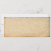 Vintage Wedding Ticket III Punchout Einladung (Rückseite)