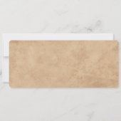 Vintage Wedding Ticket with RSVP  Einladung (Rückseite)