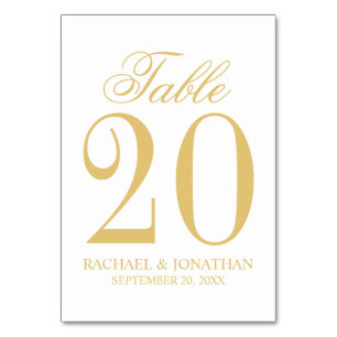 Vintage Wedding Tischnummer