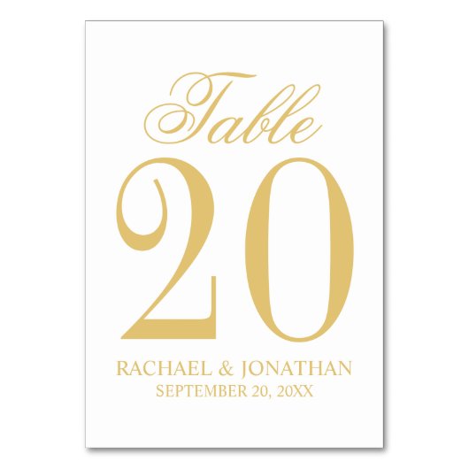 Vintage Wedding Tischnummer (Vorderseite)