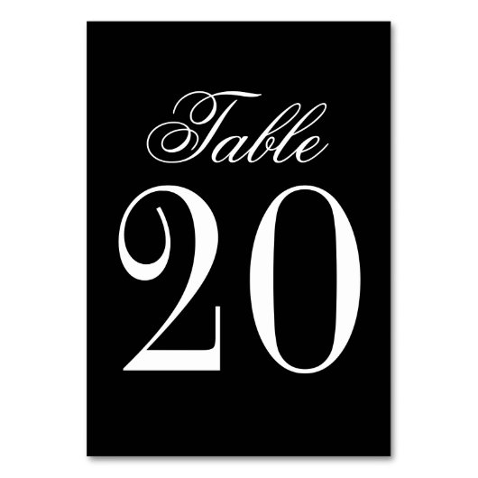 Vintage Wedding Tischnummer (Vorderseite)