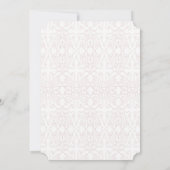 Vintage Wedding Traditionelles Blumenbudget Einladung (Rückseite)