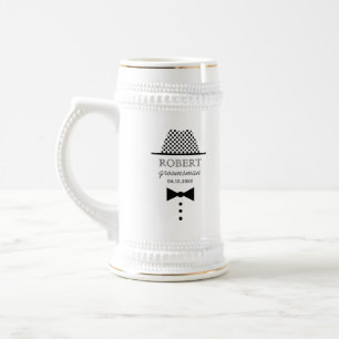 Vintage Wedding Trauzeuge Bierglas