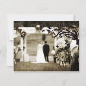 Vintage Wedding UAWG RSVP Karte (Rückseite)