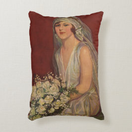 Vintage Wedding, Viktorianisch Bride Bridal Portra Dekokissen