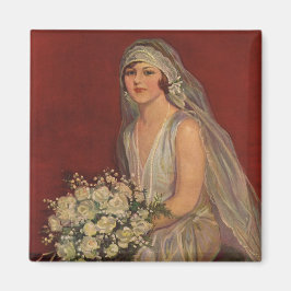 Vintage Wedding, Viktorianisch Bride Bridal Portra Magnet