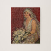 Vintage Wedding, Viktorianisch Bride Bridal Portra Puzzle (Vertikal)