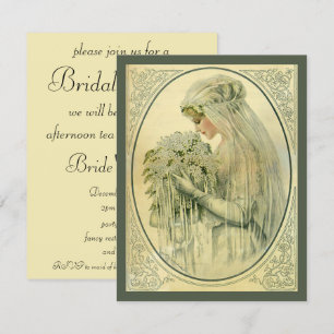 Vintage Wedding, Viktorianisch Bridge, Brautparty Einladung