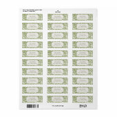 Vintage Wedding, Viktorianisch Willow Blätter Patt (Vorne)