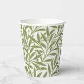 Vintage Wedding, Viktorianisch Willow Blätter Patt Pappbecher (Rückseite)