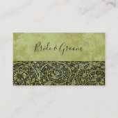 Vintage Wedding, Viktorianische Blume Blumenrolle Begleitkarte (Vorderseite)