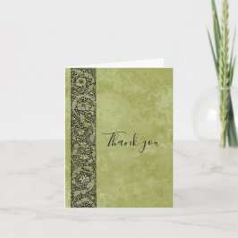 Vintage Wedding, Viktorianische Blume Blumenrolle Dankeskarte