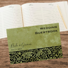 Vintage Wedding, Viktorianische Blume Blumenrolle Gästebuch