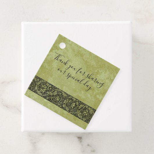 Vintage Wedding, Viktorianische Blume Blumenrolle Geschenkanhänger (Beispiel)