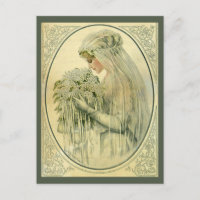 Vintage Wedding, Viktorianische Braut mit Blume