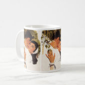 Vintage Wedding Vorschlag, Liebe und Romantik Kaffeetasse (Vorderseite Links)