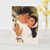 Vintage Wedding Vorschlag, Liebe und Romantik Karte (Gelbe Blume)