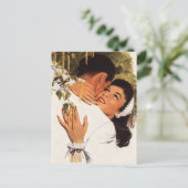Vintage Wedding Vorschlag, Liebe und Romantik Postkarte (Stehend Vorderseite)
