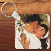 Vintage Wedding Vorschlag, Liebe und Romantik Schlüsselanhänger (Vorderseite)