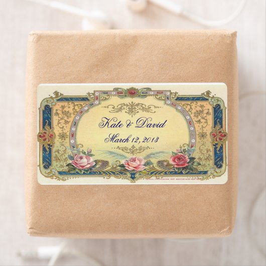 Vintage Wedding Wein, Wasserflasche (Insitu)