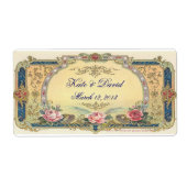 Vintage Wedding Wein, Wasserflasche (Vorne)