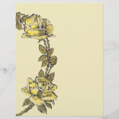 Vintage Wedding, Yellow Antique Garden Rose Kranz (Rückseite)