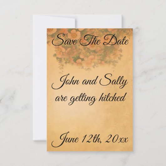 Vintage Wedding Zeremonie (Rückseite)