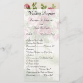 Vintage Wedding Zeremonie Programm (Vorderseite)
