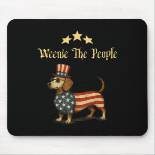 Vintage Weenie The People - Lustiger Dachshund 4. Mousepad