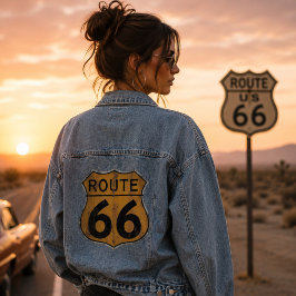 Vintage Wegbeschreibung 66 Jeansjacke
