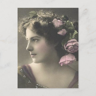 Vintage weibliche Fotografie (2) Postkarte