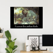 Vintage weibliche Lesart Poster (Heimbüro)