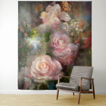 Vintage, weich rosa Rosen in Aquarellfarbe