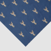 Vintage Weihnachten Angel Dark Blue Holiday Seidenpapier (Ausschnitt)