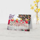 Vintage WEIHNACHTEN Angels Retro Weihnachtskarte Karte (Gelbe Blume)