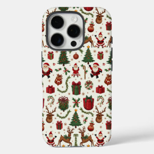 Vintage Weihnachten Apple iPhone 16 Pro Fall Hülle