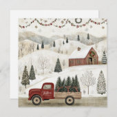 Vintage Weihnachten auf dem Bauernhof (Vorne/Hinten)